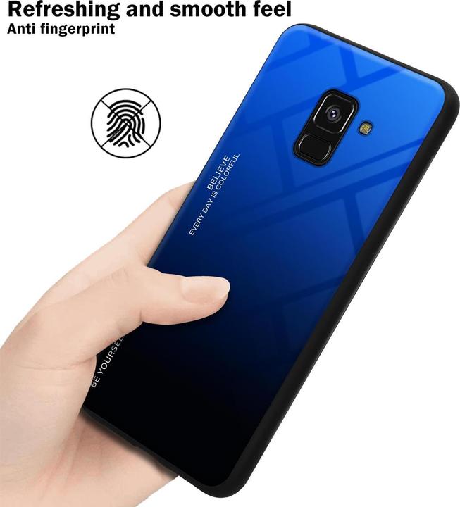 Produktbild Cadorabo TPU 2 Farben Glas Cover (Samsung Galaxy A8 (2018))
