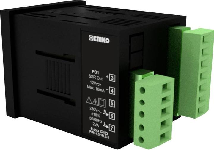 Produktbild Emko ecoPID.4.5.1R.S.0 Temperaturregler Pt100, J, K, R, S, T, L -199 bis +999°C Relais 5 A, SSR (L