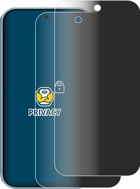 Productafbeelding BROTECT Anti-spionnetje privacyfolie Beschermfolie tegen blauw licht (2 Stuk, Google Pixel 9)
