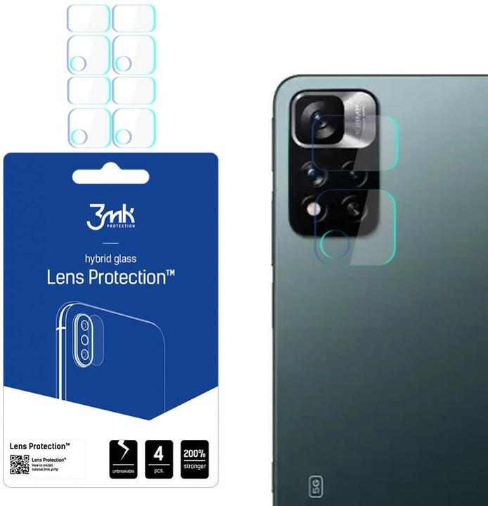 3MK hybride glazen lensbescherming voor Xiaomi Redmi Note 11 Pro 5G / Pro+ 5G (1 Stuk, Redmi Note 11 Pro 5G)