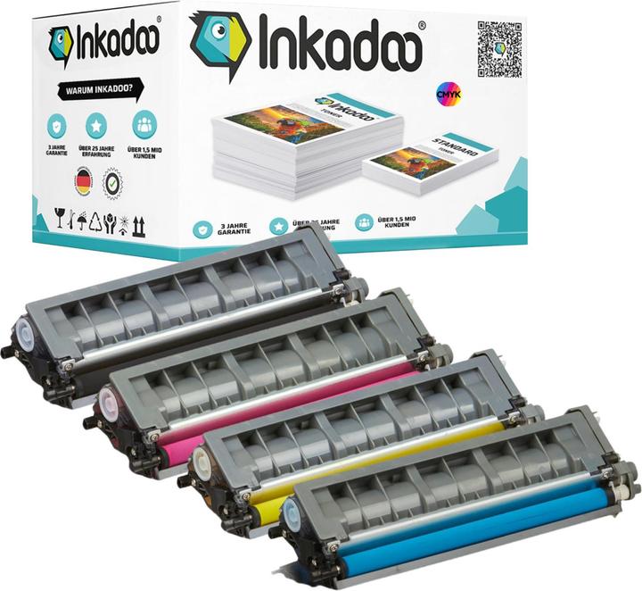 Image du produit Inkadoo Toner compatible pour Brother HL-4570 CDWT (M, C, Y, CF)
