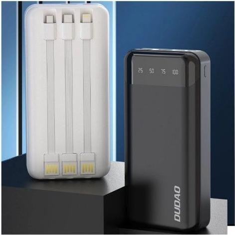 Produktbild Dudao Kapazität Charger mit 3 integrierten Kabeln (20000 mAh, 10 W, 10 Wh)