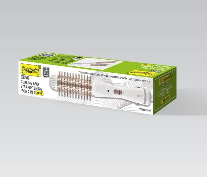 Actual product image Maestro Lokówko-prostownica do włosów 2w1 55W MR-263 (29 mm)