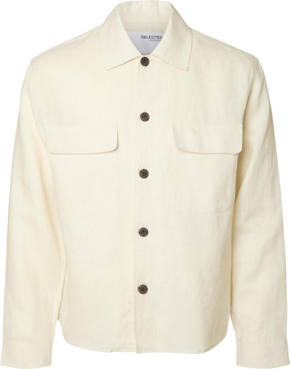 Actual product image Selected Homme 100% linen overshirt (50)