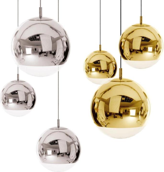 Immagine prodotto s.luce Lampada a sospensione a sfera con specchio fatato (E27)