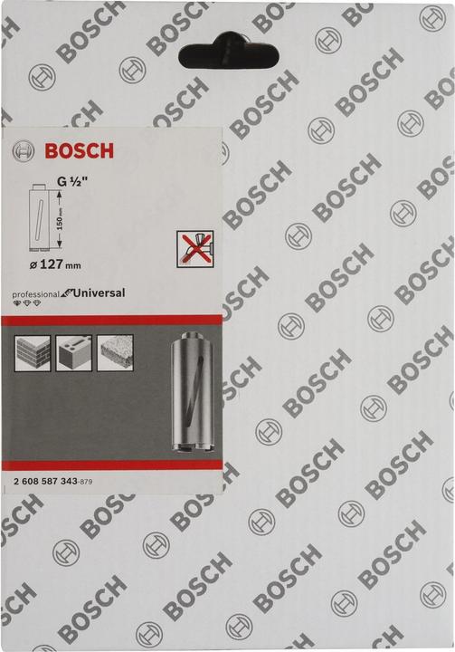 Image du produit Bosch Professional Zubehör Couronne diamantée pour carottage à sec G 1/2", Standard for Universal, 127mm, 150mm, 6, 7mm (127 mm)