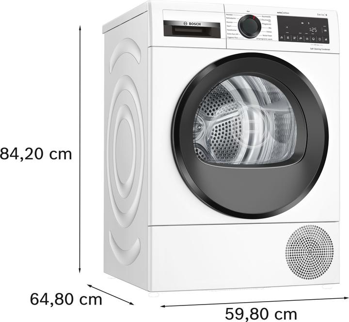 Image du produit Bosch Hausgeräte WQG2450JCH (9 kg, Droite, Fiche CH)