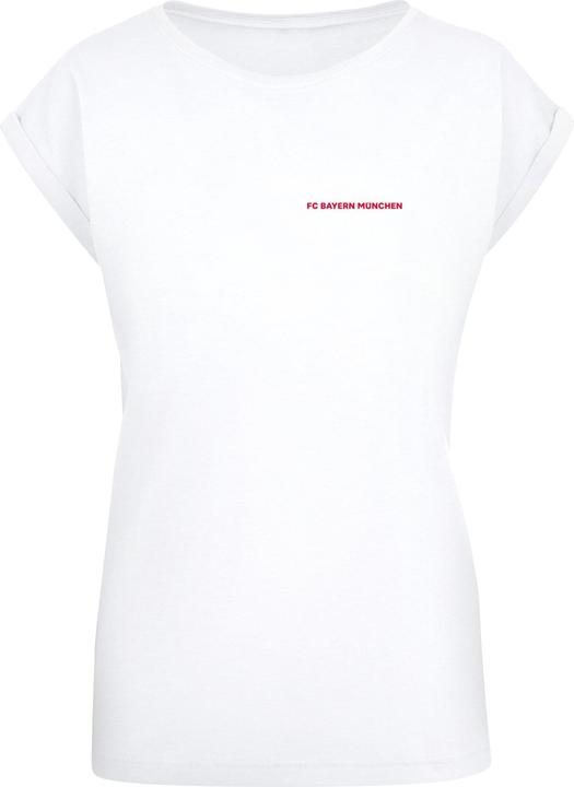 FC Bayern München Ladies Logo Red History Extended Shoulder Tee - 116453 (3XL)