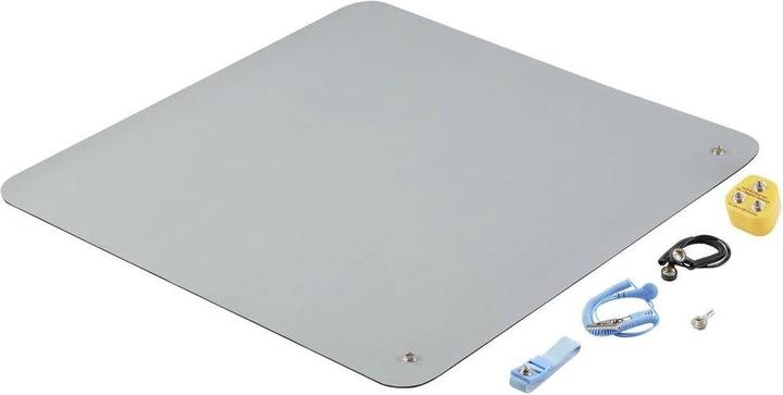 Tru Components TC-12356316 Set di tappetini ESD Grigio (L x P x A) 550 x 550 x 2 mm 1 S (Protezione statica)