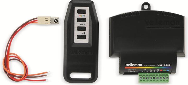 Image du produit Velleman Contrôleur RGB LED (Version Ir)
