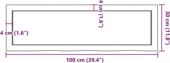Image du produit VidaXL Emerald (100 x 30 x 6 cm)