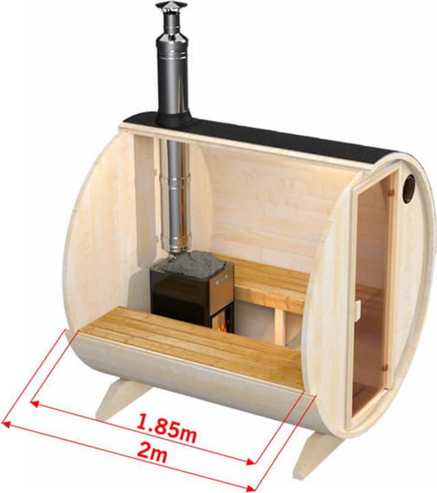 Image du produit Sonnenkönig Sauna en tonneau 4