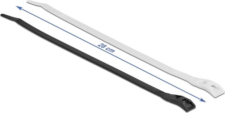 Immagine prodotto Delock Fascetta con testa piatta L 280 x L 7,6 mm 100 pz. (Fascette in plastica, 280 mm, 100 pz.)