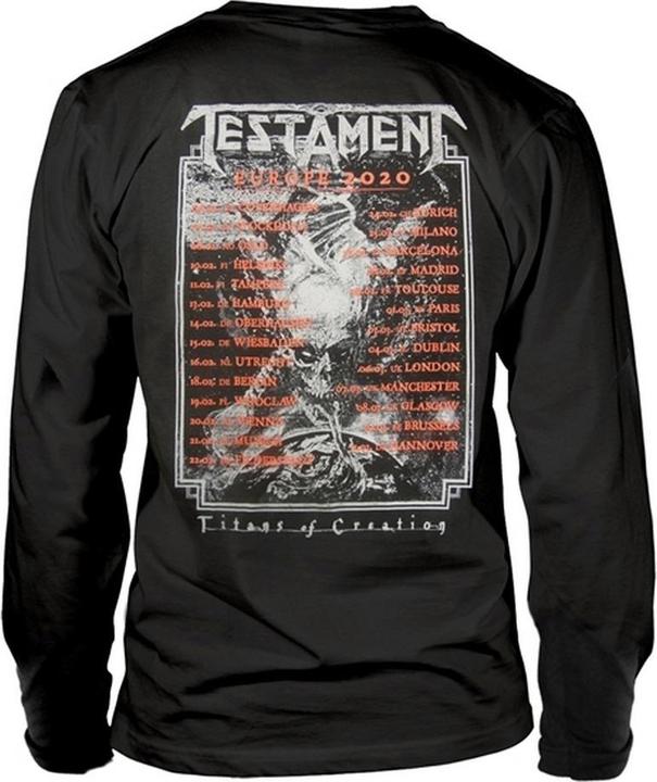 Produktbild Testament Erwachsene Titans Of Creation Europa 2020 Tour TShirt (S)