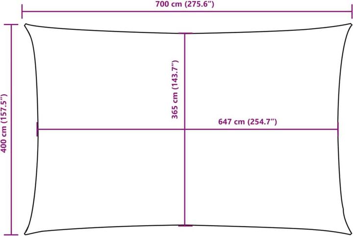 Actual product image VidaXL Awning (400 x 700 cm)