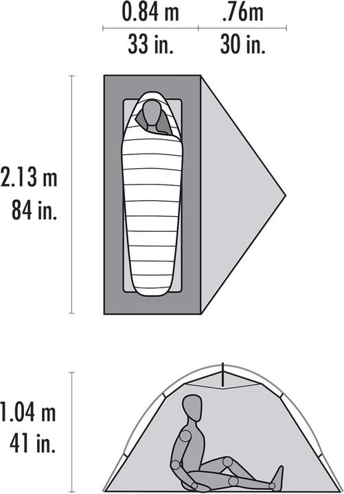 Produktbild Msr Access 1 (Kuppelzelt, 1.36 kg, 1 Person)