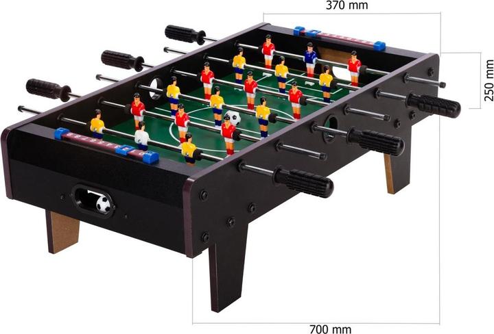 Actual product image Games Planet Mini foosball table CHELSEA 70x37x25cm, black
