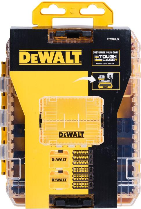 Produktbild DeWalt Mittelschwerer Koffer+ (DT70803-QZ) mit 2 kleinen Grossaufbewahrungsboxen und 6 Spitzenhaltern (6 Teile)