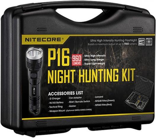 Nitecore Set da caccia P16 (15.10 cm, 960 lm)