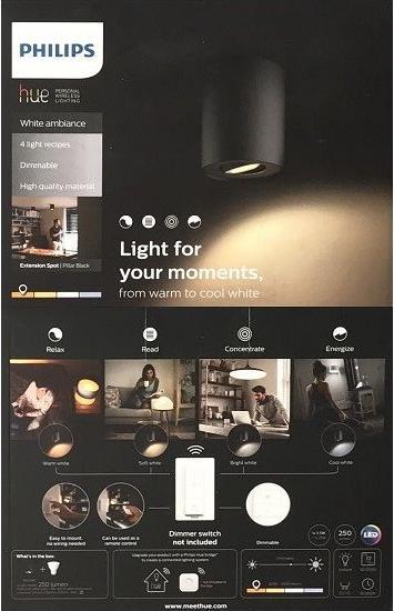 Actual product image Philips Hue Pillar Base BT (350 lm, GU10)