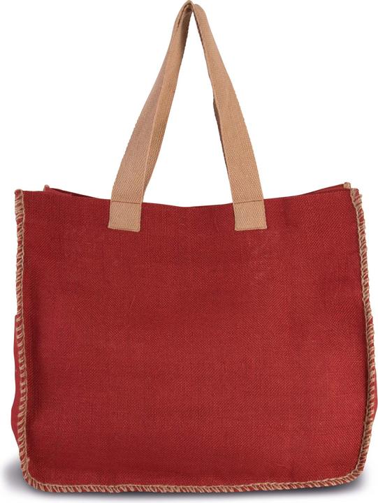 Kimood en Jute avec Couture Contrastée