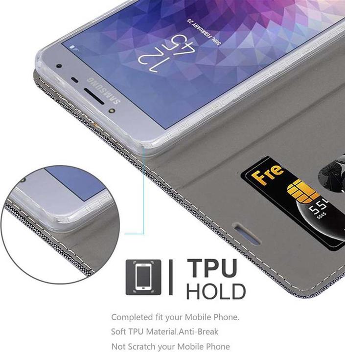 Produktbild Cadorabo Book Jeans Optik Cover (Samsung Galaxy J4 (2018))