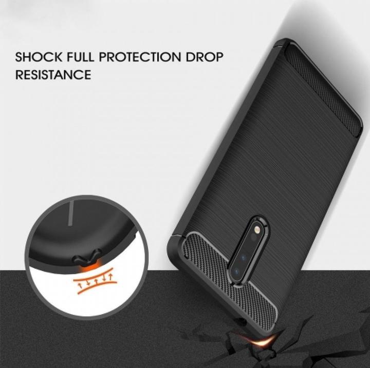 Produktbild Screenguard Nokia 8 Hülle Carbon Brushed Soft TPU (Nokia 8)