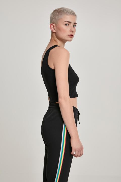 Actual product image Urban Classics Ladies Cropped Asymmetric Top (XS)