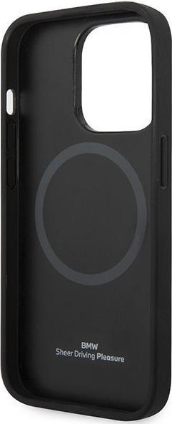 Produktbild BMW Etui BMHMP14XSLLNA iPhone 14 Pro Max 6,7" granatowy/navy hardcase Leather Hot Stamp MagSafe (Apple iPhone 14 Pro Max)