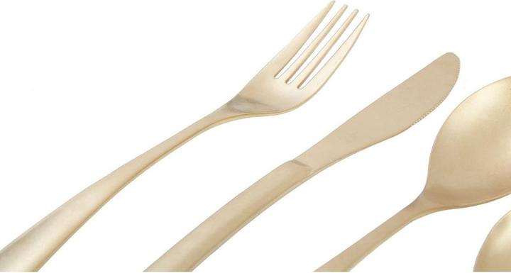 Produktbild Fifty five south Besteck-Set Avie Antik Gold Finish - 16-teilig (4 Stück, Besteck Set)