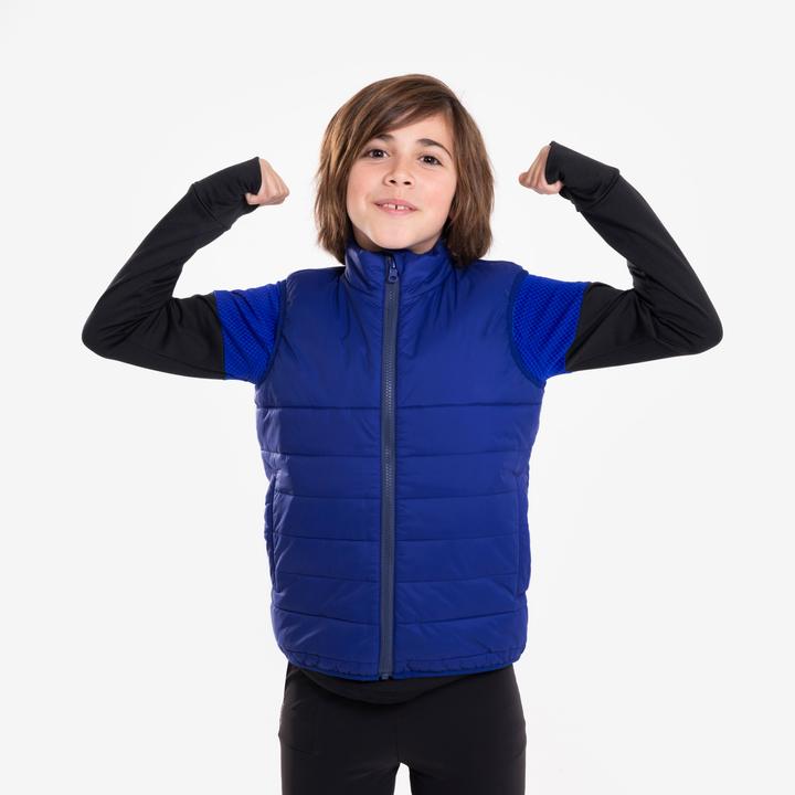 Image du produit Kiprun Veste de course enfants 3 en 1 imperméable veste intérieure amovible - bleu (164)