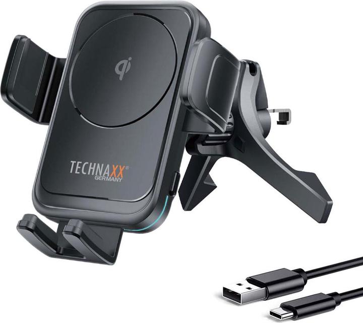 Actual product image Technaxx Kfz-Smartphone-Halterung, Qi-kompatibel, 15 Watt
