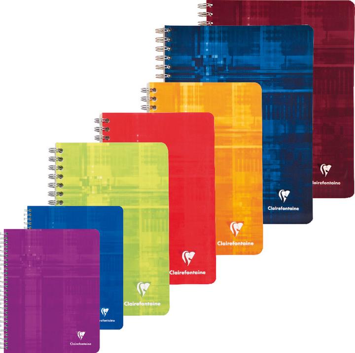Produktbild Clairefontaine Spiralheft mit Register (A4, Kariert, Harter Einband)