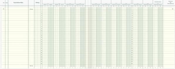 Image du produit König & Ebhardt Vario Journal 11 comptes 48 feuilles 30,2x24 (48 x)