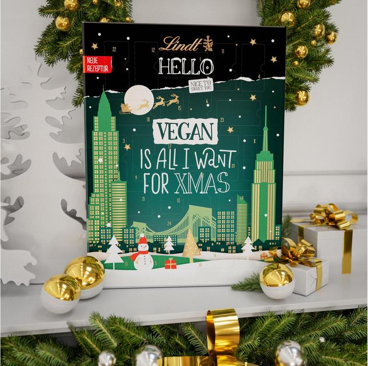 Image du produit Lindt Calendrier de l'Avent Hello Vegan (228 g)