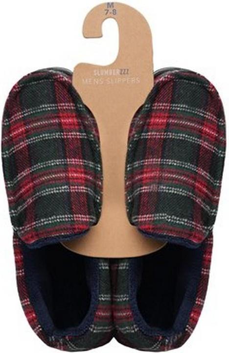 Actual product image Slumberzzz Mens Checked Slippers (45.5)