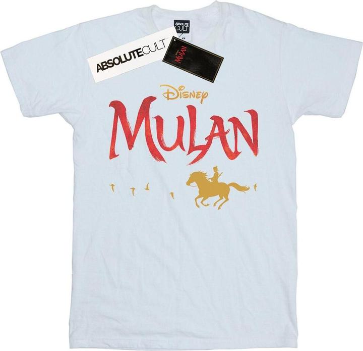 Actual product image Disney Womens/Ladies Mulan Movie Logo Cotton Boyfriend T-Shirt (4XL)