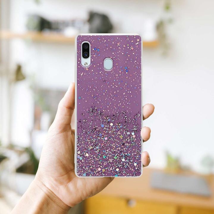 Produktbild Cadorabo TPU Cover funkelnder Glitter (Samsung Galaxy A40)