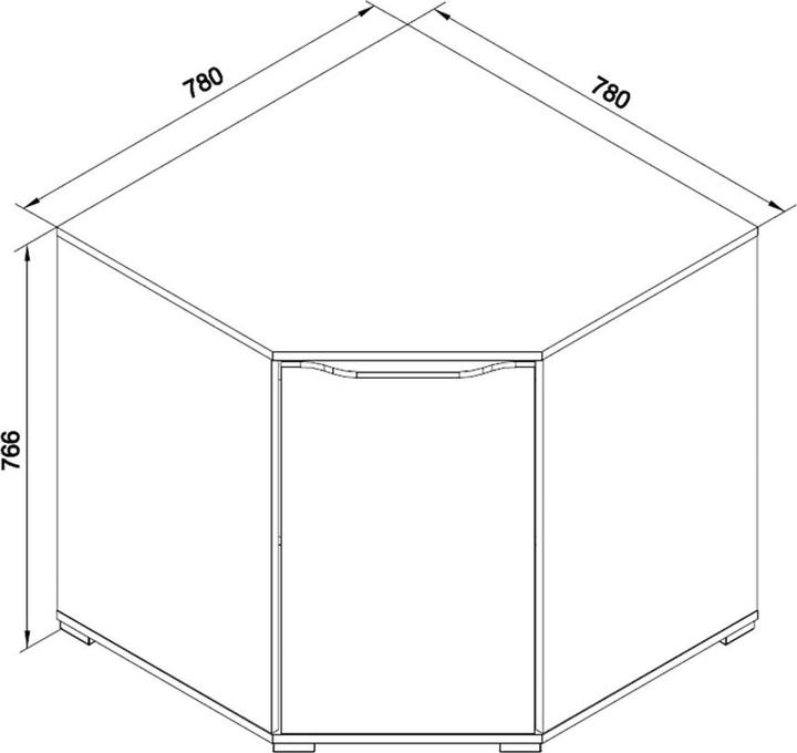 Actual product image Vicco Ruben (78 x 78 x 77 cm)