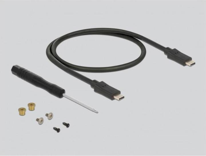 Productafbeelding Delock Externe behuizing voor M.2 SATA SSD met USB Type-C™ aansluiting (M.2 2280, M.2 2260, M.2 2242, M.2 2230)