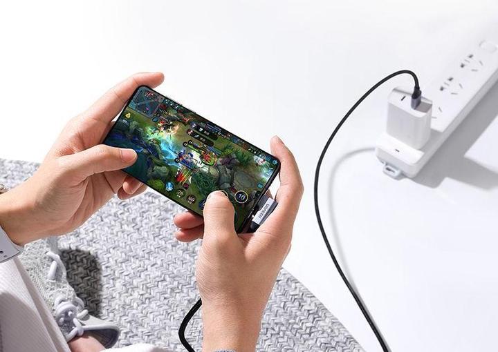 Actual product image Ugreen Angle cable USB to USB-C US385, 3A, 1m (black) (1 m, USB 3.0)