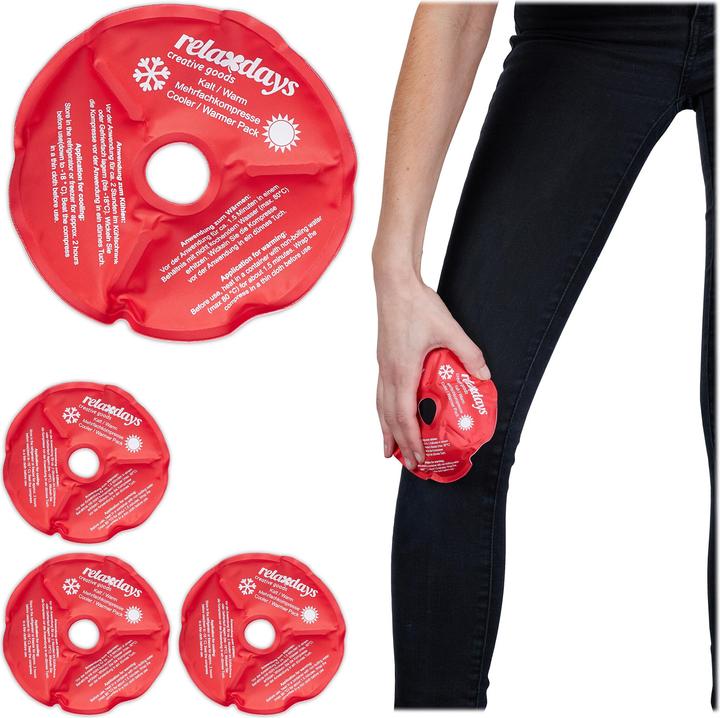 Produktbild Relaxdays 4x Knie-Kühlpads (4 x, 110 g)