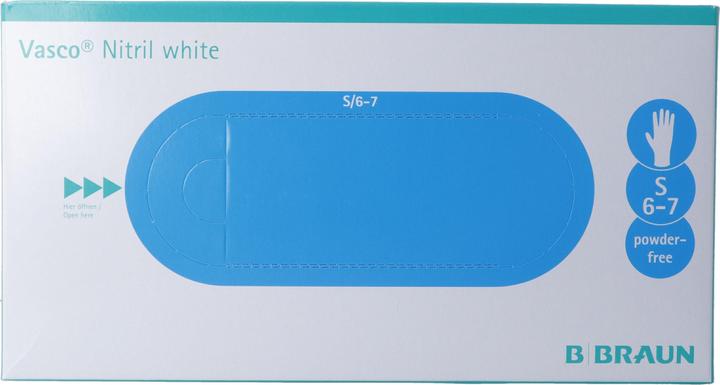 Actual product image B.Braun Nitrile gloves white (S)