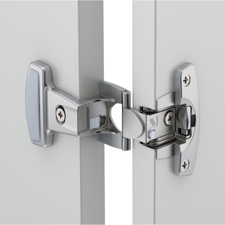 Actual product image Hettich Single-axis pot hinges Selekta Pro 2000, door overlay 5.5 mm, corner hinge