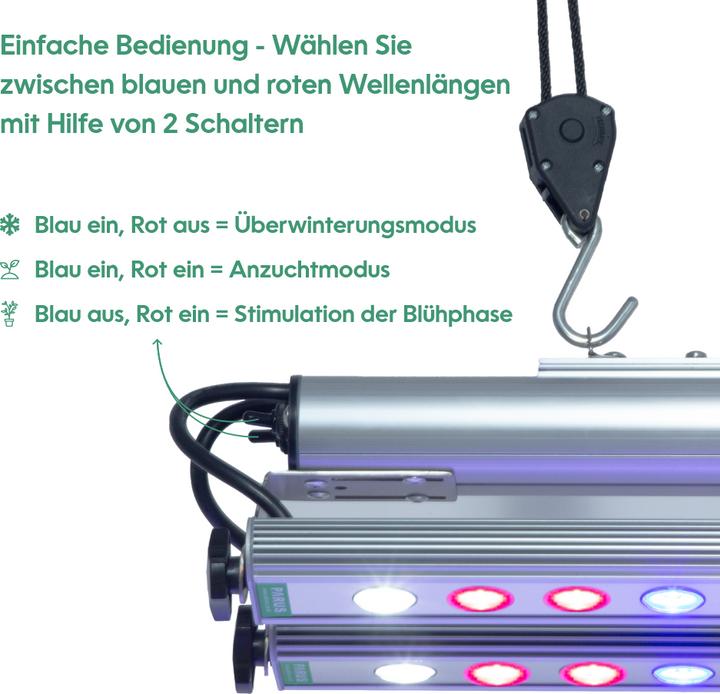 Produktbild Parus by Venso Pflanzenarmatur GrowLight Quattro 60W (LED, 245 V)
