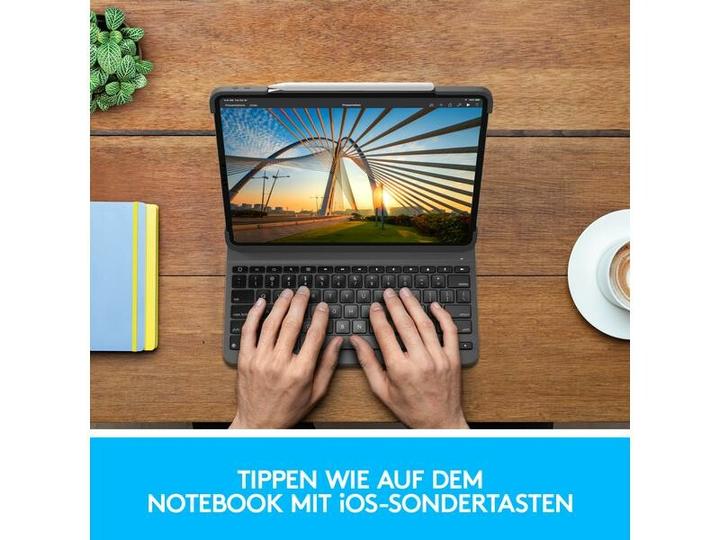 Image du produit Logitech Slim Folio Pro (CH, iPad Pro 12.9 2018 (3. Gen), iPad Pro 12.9 2020 (4. Gen))
