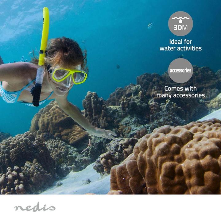 Image du produit Nedis Action Cam | 4K@30fps | 16 MPixel | Etanche à : 30.0 m | 90 min | Wi-Fi | App disponible (30p, WiFi)