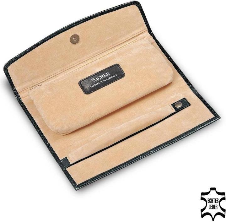 Produktbild Sacher 1010.1104P18 - Schmuckrolle new classic schwarz Vollrindleder