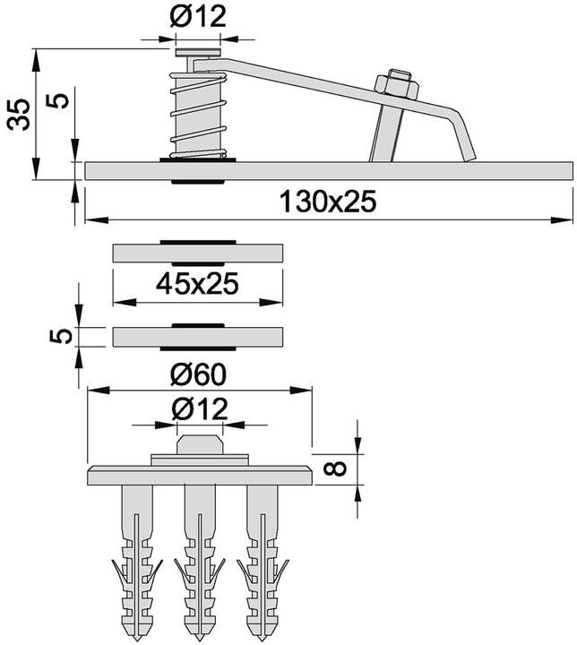 Produktbild Kws Dreh-Zapfenbänder (Zimmertür, Eingangstür, Holztür, Balkontür, Indoor)