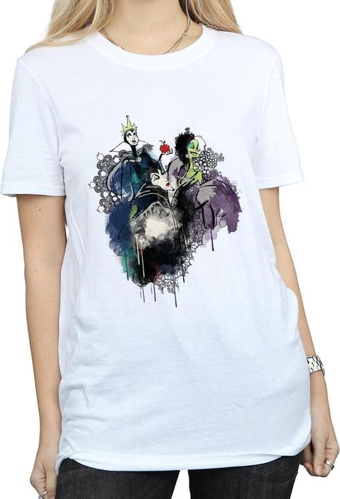 Immagine prodotto Disney Villains Sketch Maglietta Ampia Donna (XXL)
